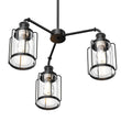 3 - Light Birdcage Chandelier Lighting Fixture, Kitchen Island Light Fixtures, Matte Black Finish, E26 Base, 3 Years Warranty - LEDMyPlace Load image into Gallery viewer, 3 - Light Birdcage Chandelier Lighting Fixture, Kitchen Island Light Fixtures, Matte Black Finish, E26 Base, 3 Years Warranty - LEDMyPlace