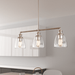 3 - Lights Bell Shape Kitchen Island Pendant Lighting, Clear Glass Shade, E26 Base, UL Listed - LEDMyPlace Load image into Gallery viewer, 3 - Lights Bell Shape Kitchen Island Pendant Lighting, Clear Glass Shade, E26 Base, UL Listed - LEDMyPlace