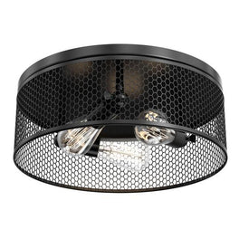 3-Lights Cage Style Flush Mount Fixture, Drum Shape, E26 Base, UL Listed, 3 Years Warranty 3-Lights Cage Style Flush Mount Fixture, Drum Shape, E26 Base, UL Listed, 3 Years Warranty