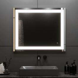 36 in. X 36 in. LED Lighted Bathroom Vanity Mirror, Anti Fog, CRI 90+, Adjustable Color Temperature & Remembrance, Makeup Mirror, Touch Button, Inner Window Style 36 in. X 36 in. LED Lighted Bathroom Vanity Mirror, Anti Fog, CRI 90+, Adjustable Color Temperature & Remembrance, Makeup Mirror, Touch Button, Inner Window Style