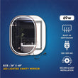 36 in. x 48 in. LED Lighted Bathroom Vanity Mirror, Anti - Fog, CRI 90+, Adjustable Color Temperature & Remembrance, Lighted Makeup Mirrors, Neu - U Style - LEDMyPlace Load image into Gallery viewer, 36 in. x 48 in. LED Lighted Bathroom Vanity Mirror, Anti - Fog, CRI 90+, Adjustable Color Temperature & Remembrance, Lighted Makeup Mirrors, Neu - U Style - LEDMyPlace