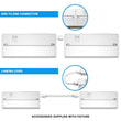 led-under-cabinet-light-120v-white-cct-changeable-3000k-4000k-5000k Load image into Gallery viewer, led-under-cabinet-light-120v-white-cct-changeable-3000k-4000k-5000k