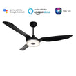 Icebreaker 56 In. 3-Blade Black Best Smart Ceiling Fan, Dimmable Led Light with Remote Control, Works W/ Alexa/Google Home/Siri (3-Blade) Load image into Gallery viewer, Icebreaker 56 In. 3-Blade Black Best Smart Ceiling Fan, Dimmable Led Light with Remote Control, Works W/ Alexa/Google Home/Siri (3-Blade)