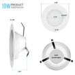 4 Inch LED Recessed Lighting, 10W, Dimmable, ETL Listed, Baffle Trim, Recessed Downlights For Closets, Kitchens, Hallways, Basement - LEDMyPlace Load image into Gallery viewer, 4 Inch LED Recessed Lighting, 10W, Dimmable, ETL Listed, Baffle Trim, Recessed Downlights For Closets, Kitchens, Hallways, Basement - LEDMyPlace