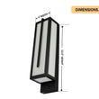4″W x 12.5″H Black Wall Sconce with Integrated 15W LED – 5000K Hardwired Light - LEDMyPlace Load image into Gallery viewer, 4″W x 12.5″H Black Wall Sconce with Integrated 15W LED – 5000K Hardwired Light - LEDMyPlace