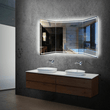 55.1 in. X 25.6 in. Backlit/Frontlit LED Lighted Bathroom Vanity Mirror with Pivoting Side Mirrors, Thin Plexiglass Edge, Anti Fog, Adjustable 3 - Color Temperature & Remembrance, Makeup Mirror, Touch Button, CRI 90+, Titan Style - LEDMyPlace Load image into Gallery viewer, 55.1 in. X 25.6 in. Backlit/Frontlit LED Lighted Bathroom Vanity Mirror with Pivoting Side Mirrors, Thin Plexiglass Edge, Anti Fog, Adjustable 3 - Color Temperature & Remembrance, Makeup Mirror, Touch Button, CRI 90+, Titan Style - LEDMyPlace