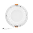 6" 12W LED Slim Panel Recessed Ceiling Light CCT Changeable 2700K/3000K/3500K/4000K/5000K, with Junction Box, Round - LEDMyPlace Load image into Gallery viewer, 6" 12W LED Slim Panel Recessed Ceiling Light CCT Changeable 2700K/3000K/3500K/4000K/5000K, with Junction Box, Round - LEDMyPlace