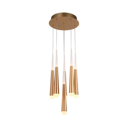 6-Light Chandelier, Brushed Gold Finish, 42W, 3000K, 2100LM, Dimmable, Chandelier Dining Light Living Room Lighting Kitchen Island 6-Light Chandelier, Brushed Gold Finish, 42W, 3000K, 2100LM, Dimmable, Chandelier Dining Light Living Room Lighting Kitchen Island