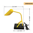 6.25″W x 16.2″H Black/Yellow Table Lamp with E12 Socket, Outlet, and USB Ports - LEDMyPlace Load image into Gallery viewer, 6.25″W x 16.2″H Black/Yellow Table Lamp with E12 Socket, Outlet, and USB Ports - LEDMyPlace