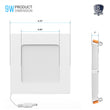 4" 9W LED Slim Panel Recessed Ceiling Light CCT Changeable 2700K 3000K 3500K 4000K 5000K, with Junction Box, Square Load image into Gallery viewer, 4" 9W LED Slim Panel Recessed Ceiling Light CCT Changeable 2700K 3000K 3500K 4000K 5000K, with Junction Box, Square