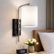 6″W x 13″H Single Wall Lamp with White Linen Shade – Matte Black or Brushed Nickel Finish - 4 Pack - LEDMyPlace Load image into Gallery viewer, 6″W x 13″H Single Wall Lamp with White Linen Shade – Matte Black or Brushed Nickel Finish - 4 Pack - LEDMyPlace
