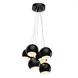 7 - Light Black Iron Globe Pendant Chandelier Fixture for Living Room, Bedroom, Dining Room, Office - LEDMyPlace Load image into Gallery viewer, 7 - Light Black Iron Globe Pendant Chandelier Fixture for Living Room, Bedroom, Dining Room, Office - LEDMyPlace