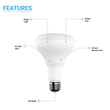 120v-9w-br30-dim-650lm-3000k-15000h-ul-es Load image into Gallery viewer, 120v-9w-br30-dim-650lm-3000k-15000h-ul-es