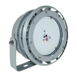 80 Watt LED Explosion Proof Round High Bay Light, B Series, Dimmable, 5000K, 10800LM, AC100-277V, IP66, Hazardous Location Lighting Fixtures 80 Watt LED Explosion Proof Round High Bay Light, B Series, Dimmable, 5000K, 10800LM, AC100-277V, IP66, Hazardous Location Lighting Fixtures