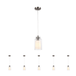 8W Cylinder Shape LED Pendant Light, Brushed Nickel Finish, 4000K (Cool White), 500 Lumens, ETL Listed - LEDMyPlace Load image into Gallery viewer, 8W Cylinder Shape LED Pendant Light, Brushed Nickel Finish, 4000K (Cool White), 500 Lumens, ETL Listed - LEDMyPlace