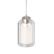8W Cylinder Shape LED Pendant Light, Brushed Nickel Finish, 4000K (Cool White), 500 Lumens, ETL Listed - LEDMyPlace Load image into Gallery viewer, 8W Cylinder Shape LED Pendant Light, Brushed Nickel Finish, 4000K (Cool White), 500 Lumens, ETL Listed - LEDMyPlace