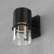9W Cylinder LED Wall Sconce Light 5000K Daylight White, 500 Lumens, LED Outdoor Wall Light, Clear Bubble Glass, 120V Dimmable ETL Listed Textured Black Finish - LEDMyPlace Load image into Gallery viewer, 9W Cylinder LED Wall Sconce Light 5000K Daylight White, 500 Lumens, LED Outdoor Wall Light, Clear Bubble Glass, 120V Dimmable ETL Listed Textured Black Finish - LEDMyPlace