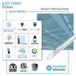 Hybrid T8 4ft LED Tube/Bulb - 22w/20w/18w/15w/12w/10w Wattage Adjustable, 130lm/w, 3000k/3500k/4000k/5000k/ 6000k/6500k CCT Changeable, Clear, Base G13, Single End/Double End Power - Ballast Compatible or Bypass Load image into Gallery viewer, Hybrid T8 4ft LED Tube/Bulb - 22w/20w/18w/15w/12w/10w Wattage Adjustable, 130lm/w, 3000k/3500k/4000k/5000k/ 6000k/6500k CCT Changeable, Clear, Base G13, Single End/Double End Power - Ballast Compatible or Bypass