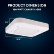 led canopy lights Load image into Gallery viewer, led canopy lights