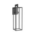 1-Light, Outdoor Wall Light, E26 Socket 1X60W, Matte Black, 25" H x 7" W. Extends 10" from the wall, Clear Glass Panels Load image into Gallery viewer, 1-Light, Outdoor Wall Light, E26 Socket 1X60W, Matte Black, 25" H x 7" W. Extends 10" from the wall, Clear Glass Panels