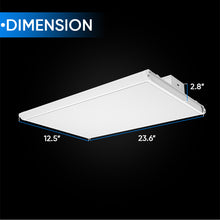 Load image into Gallery viewer, 2FT Linear LED High Bay Light: Adjustable Wattage (105W/135W/165W), Changeable CCT (4000k/5000K/6500K), Dip Switch, 0-10V Dimming, Wide Input Voltage Range (120-277V), ETL, DLC 5.1 Listed