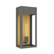 1-Light, Outdoor Wall Sconce Light, Outdoor Lantern, E26 Socket 1X60W, Clear Glass Panels, Matte Black, 18" H x 7 1/2" W, Extends 5 1/2" from the wall Load image into Gallery viewer, 1-Light, Outdoor Wall Sconce Light, Outdoor Lantern, E26 Socket 1X60W, Clear Glass Panels, Matte Black, 18" H x 7 1/2" W, Extends 5 1/2" from the wall