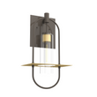Smyth Indoor Wall Sconce, E26 Socket 1X60W, Clear Glass, Bronze, 22 1/4" H x 12 1/2" W, Extends 7 1/2" from the wall Load image into Gallery viewer, Smyth Indoor Wall Sconce, E26 Socket 1X60W, Clear Glass, Bronze, 22 1/4" H x 12 1/2" W, Extends 7 1/2" from the wall