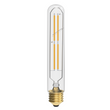 E26 8W Vintage LED Bulb T10 LED Tubular Bulb, 4-Filament Light Bulb, Dimmable, 2700K, 120V/60Hz, 900LM, Clear Load image into Gallery viewer, E26 8W Vintage LED Bulb T10 LED Tubular Bulb, 4-Filament Light Bulb, Dimmable, 2700K, 120V/60Hz, 900LM, Clear