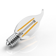 6W Filament LED Bulb, 2700K, 500LM, 120V/60Hz, 4-filament, E12, Candelabra Light Bulbs, Dimmable, Clear Load image into Gallery viewer, 6W Filament LED Bulb, 2700K, 500LM, 120V/60Hz, 4-filament, E12, Candelabra Light Bulbs, Dimmable, Clear