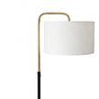 15″W x 60″H Floor Lamp with White Linen Shade – Black or Brushed Brass Finish - 2 Pack Load image into Gallery viewer, 15″W x 60″H Floor Lamp with White Linen Shade – Black or Brushed Brass Finish - 2 Pack