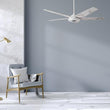 Explorer 52 In. 5-Blade Outdoor Best Smart Ceiling Fan, White Marble Pattern with Dimmable Led Light, Remote Control, Alexa/google Home/Siri Compatible Load image into Gallery viewer, Explorer 52 In. 5-Blade Outdoor Best Smart Ceiling Fan, White Marble Pattern with Dimmable Led Light, Remote Control, Alexa/google Home/Siri Compatible