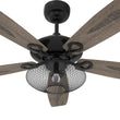 Karson 52 Inch 5-Blade Best Ceiling Fan With Light & Remote - Black/Wood (Reversible Blades) Load image into Gallery viewer, Karson 52 Inch 5-Blade Best Ceiling Fan With Light & Remote - Black/Wood (Reversible Blades)
