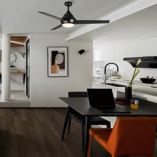 KENDRICK 52 inch 3Blade Best Ceiling Fan with LED Light Kit & Remote