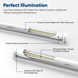 Hybrid T8 4ft LED Tube/Bulb - 22w/20w/18w/15w/12w/10w Wattage Adjustable, 130lm/w, 3000k/3500k/4000k/5000k/ 6000k/6500k CCT Changeable, Clear, Base G13, Single End/Double End Power - Ballast Compatible or Bypass Load image into Gallery viewer, Hybrid T8 4ft LED Tube/Bulb - 22w/20w/18w/15w/12w/10w Wattage Adjustable, 130lm/w, 3000k/3500k/4000k/5000k/ 6000k/6500k CCT Changeable, Clear, Base G13, Single End/Double End Power - Ballast Compatible or Bypass