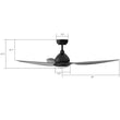 Cresta 52'' Best Smart Ceiling Fan With Remote, Light Kit Included, Works with Google Assistant and Amazon Alexa,Siri Shortcut Load image into Gallery viewer, Cresta 52'' Best Smart Ceiling Fan With Remote, Light Kit Included, Works with Google Assistant and Amazon Alexa,Siri Shortcut