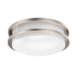 12 in. Dimmable LED Flush Mount Ceiling Lights, Double Ring, 14W, 1100LM, 3000K Warm White, Brushed Nickel Finish Steel, ETL Listed, For Hallway Kitchen Stairwell Load image into Gallery viewer, 12 in. Dimmable LED Flush Mount Ceiling Lights, Double Ring, 14W, 1100LM, 3000K Warm White, Brushed Nickel Finish Steel, ETL Listed, For Hallway Kitchen Stairwell