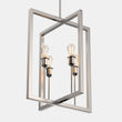 Farmhouse Chandelier, 4-Light Foyer Lighting for Dining Room, E26 Base, Brushed Nickel/Oil Rubbed Bronze Finish Load image into Gallery viewer, Farmhouse Chandelier, 4-Light Foyer Lighting for Dining Room, E26 Base, Brushed Nickel/Oil Rubbed Bronze Finish