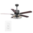Heritage 52-inch Indoor Best Smart Ceiling Fan with Light Kit & Wall Control, Works with Alexa/Google Home/Siri Load image into Gallery viewer, Heritage 52-inch Indoor Best Smart Ceiling Fan with Light Kit & Wall Control, Works with Alexa/Google Home/Siri