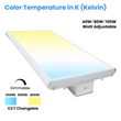 2FT Linear LED High Bay Light 60W/80W/105W Wattage Adjustable, 4000k/5000K/6500K CCT Changeable, Dip Switch, 0-10V Dim, 120-277V Input Voltage, ETL, DLC 5.1 Listed Load image into Gallery viewer, 2FT Linear LED High Bay Light 60W/80W/105W Wattage Adjustable, 4000k/5000K/6500K CCT Changeable, Dip Switch, 0-10V Dim, 120-277V Input Voltage, ETL, DLC 5.1 Listed