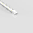 8ft LED Shop Light Fixture, 60W V Shape 6500K 7200LM Clear Cover, AC100-277V, ETL Listed, Plug and Play, Damp Location, High Output T8 Integrated LED Tube, Linkable LED Shop Lights for Garage, Warehouse, Workshop Load image into Gallery viewer, 8ft LED Shop Light Fixture, 60W V Shape 6500K 7200LM Clear Cover, AC100-277V, ETL Listed, Plug and Play, Damp Location, High Output T8 Integrated LED Tube, Linkable LED Shop Lights for Garage, Warehouse, Workshop