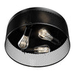 3-Lights Cage Style Flush Mount Fixture, Drum Shape, E26 Base, UL Listed, 3 Years Warranty Load image into Gallery viewer, 3-Lights Cage Style Flush Mount Fixture, Drum Shape, E26 Base, UL Listed, 3 Years Warranty