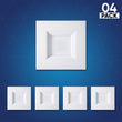 6" Square LED Downlight- 4 pack Load image into Gallery viewer, 6" Square LED Downlight- 4 pack