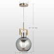 Tula Sphere Glass Indoor & Outdoor Best Pendant Light-Clear Load image into Gallery viewer, Tula Sphere Glass Indoor & Outdoor Best Pendant Light-Clear