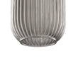 Circulus Chrome Gray Ribbed Glass Indoor & Outdoor Best Pendant Light Load image into Gallery viewer, Circulus Chrome Gray Ribbed Glass Indoor & Outdoor Best Pendant Light