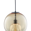 Karina Globe Glass Indoor & Outdoor Best Pendant Light Amber (Bulb Not Included) Load image into Gallery viewer, Karina Globe Glass Indoor & Outdoor Best Pendant Light Amber (Bulb Not Included)
