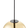Karina Globe Glass Indoor & Outdoor Best Pendant Light Amber (Bulb Not Included) Load image into Gallery viewer, Karina Globe Glass Indoor & Outdoor Best Pendant Light Amber (Bulb Not Included)