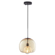 Karina Globe Glass Indoor & Outdoor Best Pendant Light Amber (Bulb Not Included) Load image into Gallery viewer, Karina Globe Glass Indoor & Outdoor Best Pendant Light Amber (Bulb Not Included)