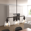 3-Lights Bell Shape Kitchen Island Pendant Lighting, Clear Glass Shade, E26 Base, UL Listed Load image into Gallery viewer, 3-Lights Bell Shape Kitchen Island Pendant Lighting, Clear Glass Shade, E26 Base, UL Listed