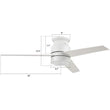 Ranger 52 In. 3-Blade Led Indoor White Best Smart Ceiling Fan with Led Light Kit, Best Smart Wall Switch, Alexa/Google Home/Siri Compatible Load image into Gallery viewer, Ranger 52 In. 3-Blade Led Indoor White Best Smart Ceiling Fan with Led Light Kit, Best Smart Wall Switch, Alexa/Google Home/Siri Compatible