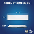 1-ft x 4-ft LED Panel Light 20/30/40 Watt Adjustable, 4000K/5000K/6500K CCT Changeable, Dip Switch, 0-10V Dim, 120-277V, ETL, DLC 5.1, Recessed Back-lit Fixture Load image into Gallery viewer, 1-ft x 4-ft LED Panel Light 20/30/40 Watt Adjustable, 4000K/5000K/6500K CCT Changeable, Dip Switch, 0-10V Dim, 120-277V, ETL, DLC 5.1, Recessed Back-lit Fixture